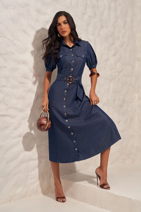 Vestidos evangélicos no atacado — look Dazul, referências 4973.99