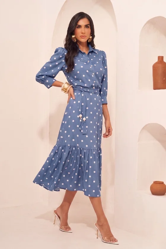 Vestidos evangélicos no atacado — look Dazul, referências 4955.85