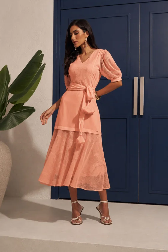 Vestidos evangélicos no atacado — look Dazul, referências 4963.77